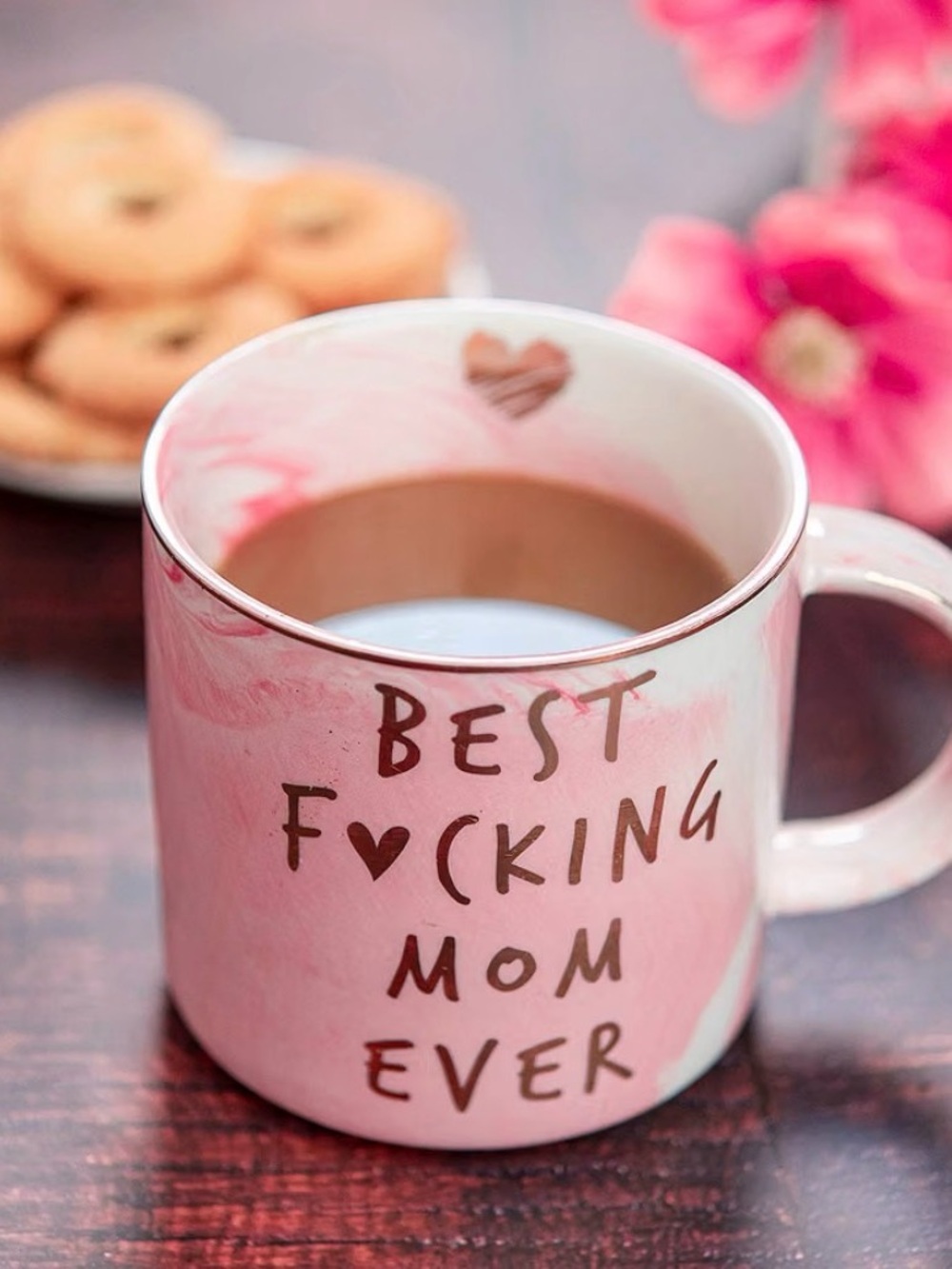 Best F*cking Mom Ever Pink Ceramic Mug